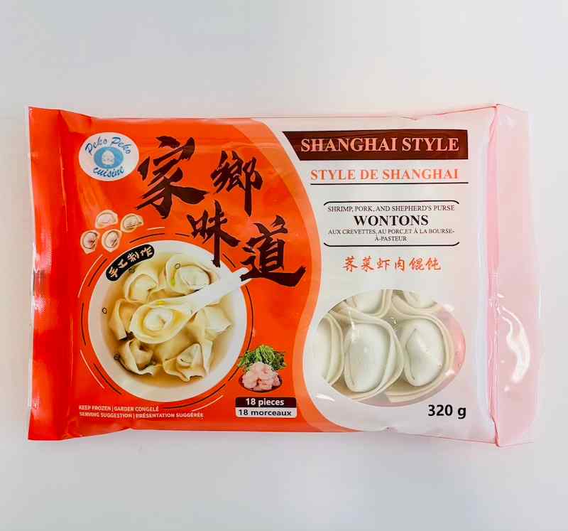 Shrimp, Pork, and Shepherd’s Purse Wonton (18 pcs)